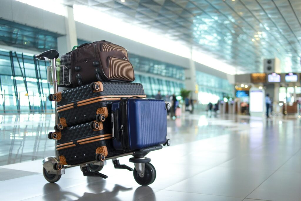 Luggage on Trolley